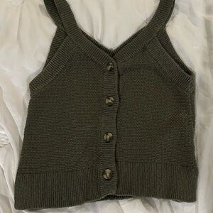 Madewell Olive Green Sweater Tank